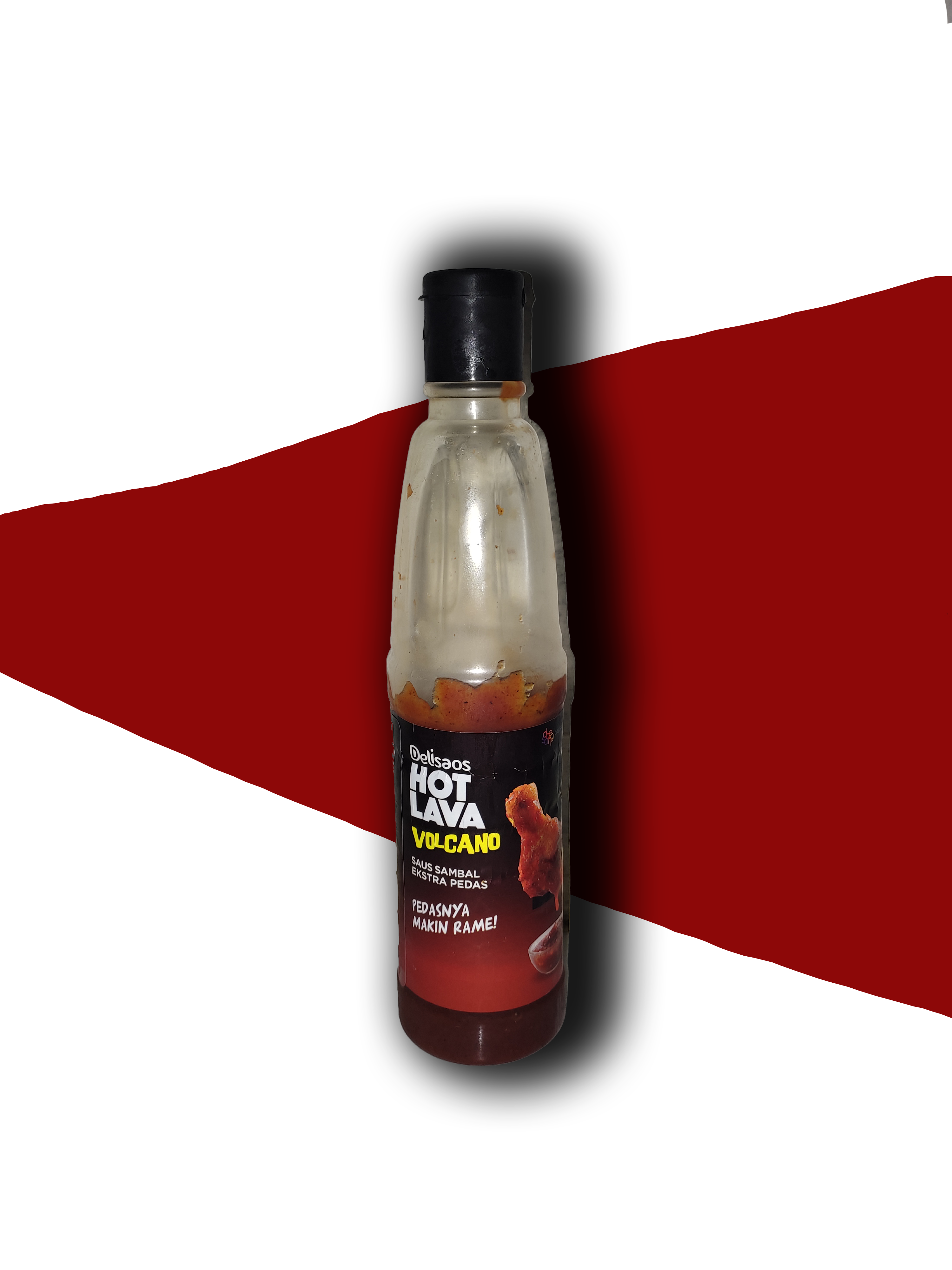 Delisaos Hot Lava - Ledakan Pedas Volcano! 130ML